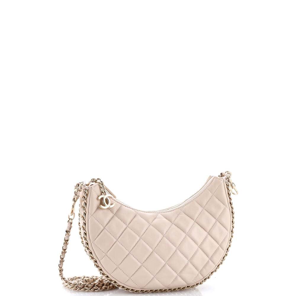 Chanel Chain Around Hook Hobo Quilted #254520C47B - Picture 2 of 6